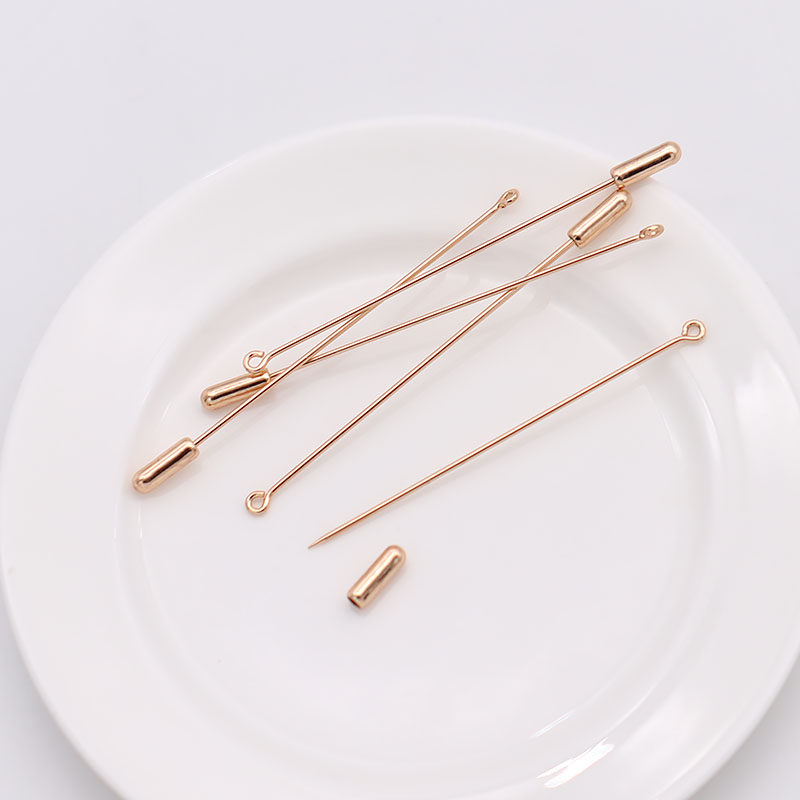 75mm保色铜胸针别针非遗缠花丝绒线绒花古风永顺diy发簪配件材料,淘宝优惠券,粉丝福利购,淘宝优惠卷