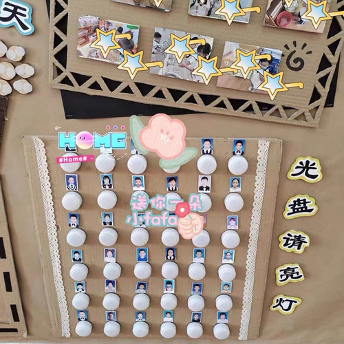 幼儿园/光盘行动小夜灯 打卡签到按压式拍拍拼灯电梯亮灯毕业典礼 - 图0