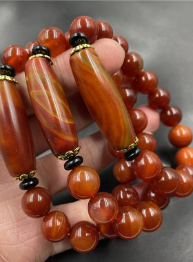 男女款玛瑙手链勒子手串