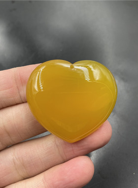 玉器天然黄玛瑙吊坠随形