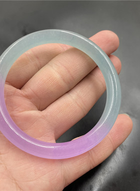 四海新款翠玉油青色圆条手镯