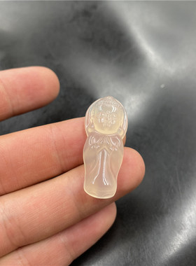 女款玉髓玛瑙宝宝佛站佛