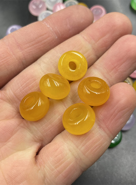 15毫米大孔冰种玉珠子