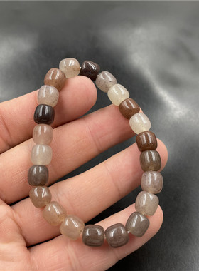 四海紫罗兰金丝玉苹果手串老形珠