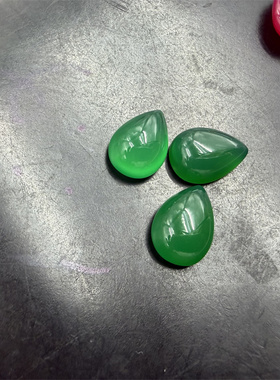 diy冰种红玉髓水滴裸石蛋形戒面