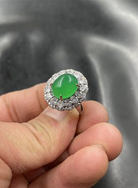 玉髓玛瑙蛋形戒指指环