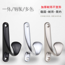 Metal door rear hanging clothes hook European-style cabinet single crochet in the same style black silver dress hook Dressing Room Hook cloakhat hook