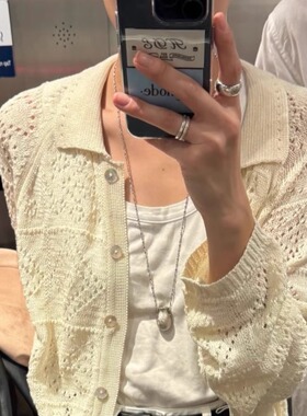 ins复古小众小花瓶项链