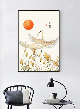 小清新风民俗24节气客厅装饰画