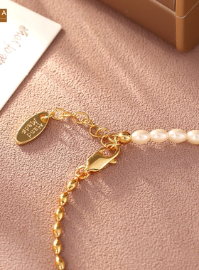 STINA新款秋季绳结珍珠手链高级