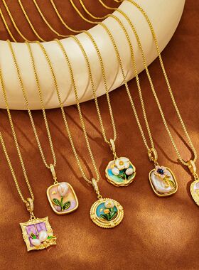 STINA中古风莫奈花园中古风项链