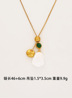 STINA新中式小众设计感水晶玉佛