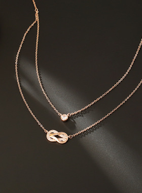 STINA轻奢小众马蹄8字个性吊坠双