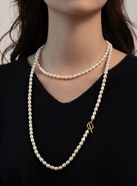 STINA天然淡水珍珠长款项链多戴