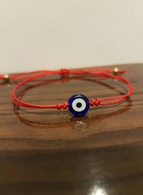 turkey蓝眼睛手链手绳小众设计