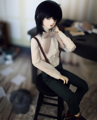 套装送妆 BJD娃娃 SD娃娃 Little Kliff 4分男关节娃帅气少年LM娃 - 图2