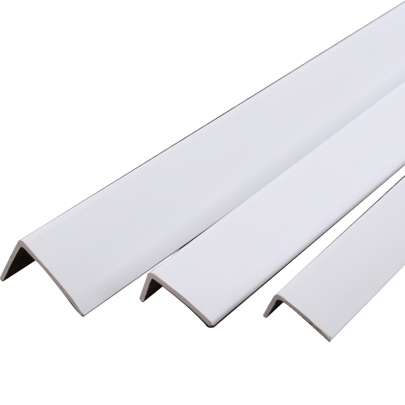 白色复合木地板直角L型PVC纯白收边条阳角7字包边压条塑料收口条-图3