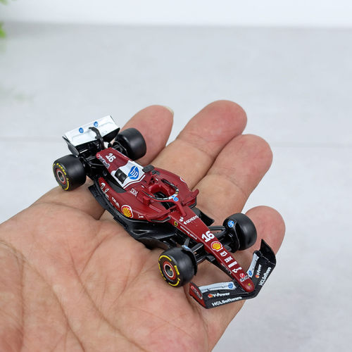 1:64比美高法拉利SF25车模F1勒克莱尔#16合金赛车收藏礼物摆件 - 图1