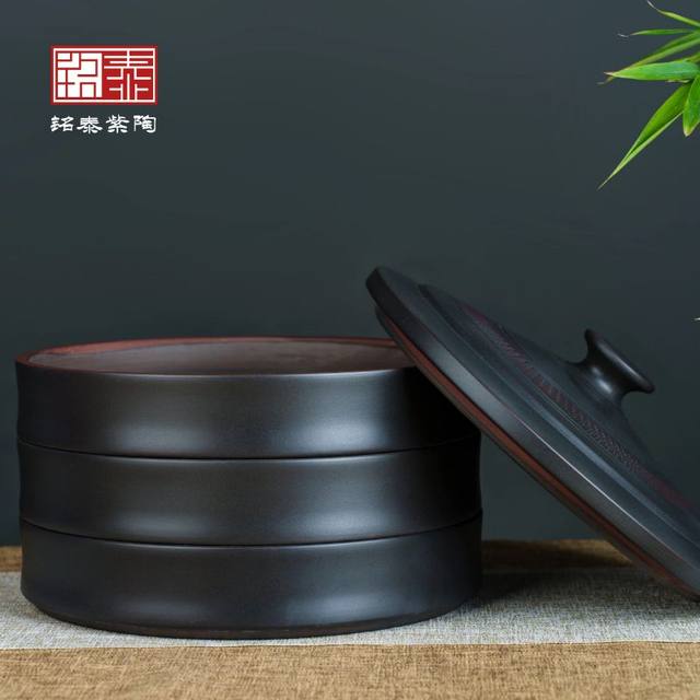 Jianshui purple pottery multi-layer moisture-proof and anti-flavored cake box tea pot