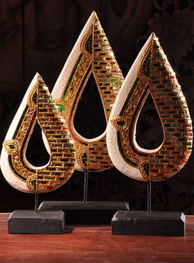 泰式火炬桌面摆件东南亚装饰摆设