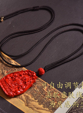 雁唐珠宝本命佛男女项链天然朱砂