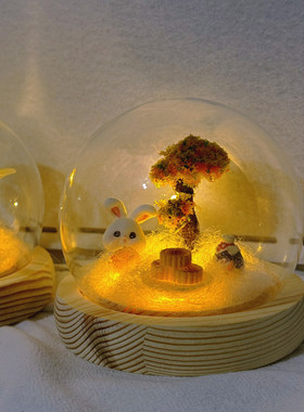 玻璃桌面摆件中秋系列