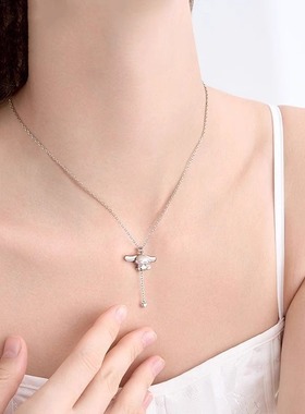 玉桂狗灵动卡通可爱项链小众精致锁骨链送闺蜜2024爆款生日礼物