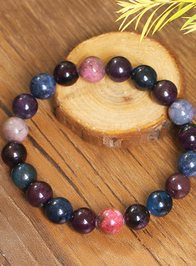 樱花粉手链苏幕水晶舒俱来天然