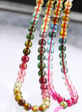 苏幕水晶女碧玺甜美全净体玻璃体