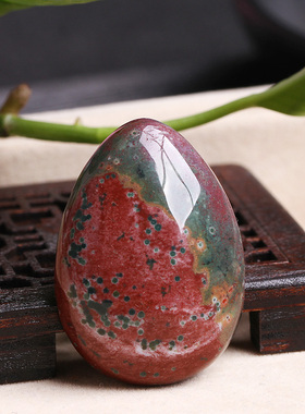 海洋玉髓花纹绚丽风一物一图吊坠