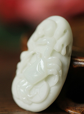 天然阿拉善大师级八方来财吊坠