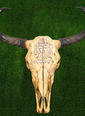 蒙古包装饰工艺品牛头骨装饰标本壁挂藏区标本特色壁饰骨头装饰品