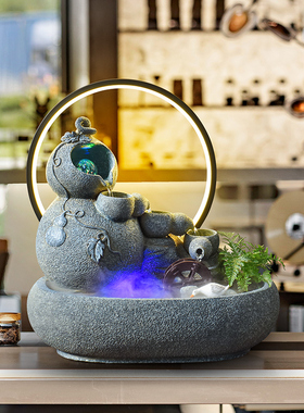 新中式风水轮葫芦装饰摆件风水轮