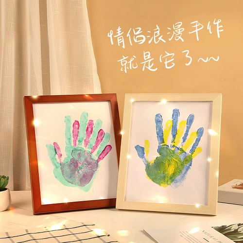 Отпечаток рук для влюбленных, пигментированная памятная фоторамка, DIY, подарок на день рождения