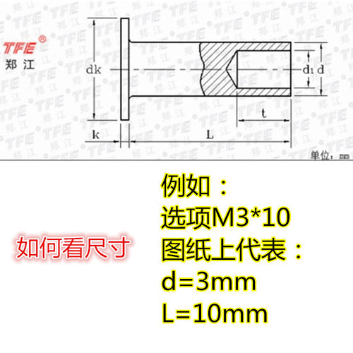 【M3-M6】铁平头半空心铆钉 装潢铆钉 半空心铆钉 翻边铆钉GB875 - 图3