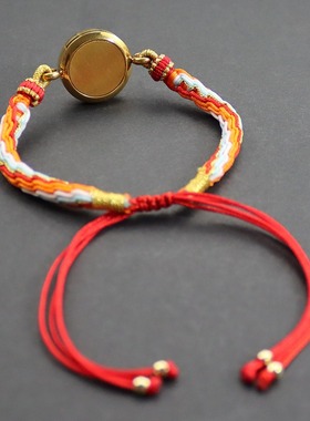 水晶玻璃瓶藏式朱砂轮回手链
