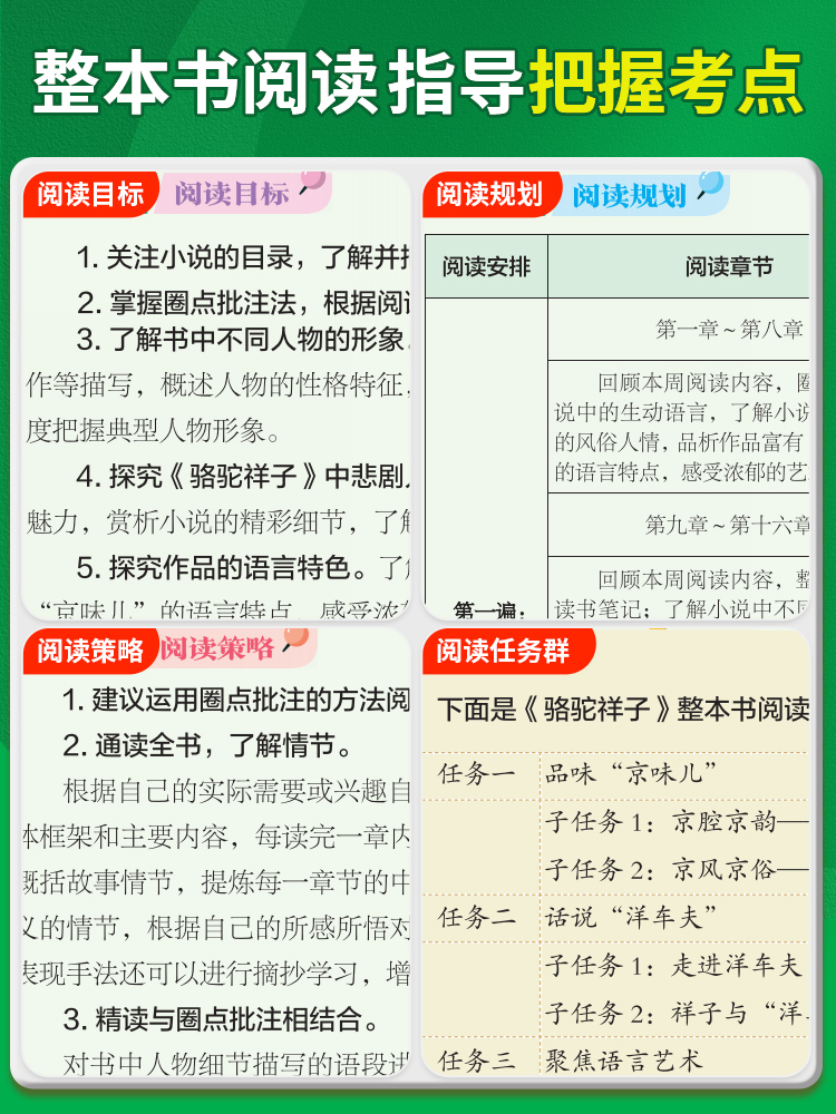 初中生名著阅读骆驼祥子和海底两万里钢铁是怎样炼成的经典常谈原著必读正版七八九年级下册课外书初一二三下全套名校课堂读书侠-图2