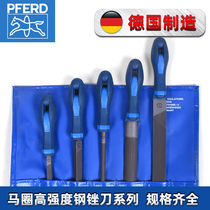 German Import Horse Ring Filing Knife PFERD Polish Tool Rubbing Knife Combined Round Triangle Bruh Brocade Filing Knife Suit