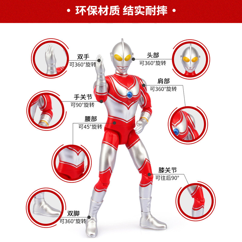 正版泰罗关节可动奥特曼战甲人偶带披风儿童男孩变形公仔模型玩具,淘宝优惠券,粉丝福利购,淘宝优惠卷