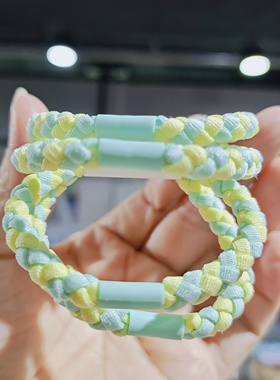 新款彩色头绳女扎头发皮筋高马尾编织辫子简约百搭气质清新80条装