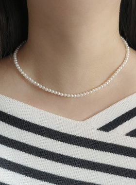 terraBaby925银珍珠项链