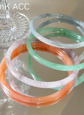 新中式干枯玫瑰一步一响仿玉石叮当手镯网红同款温柔气质手环手饰