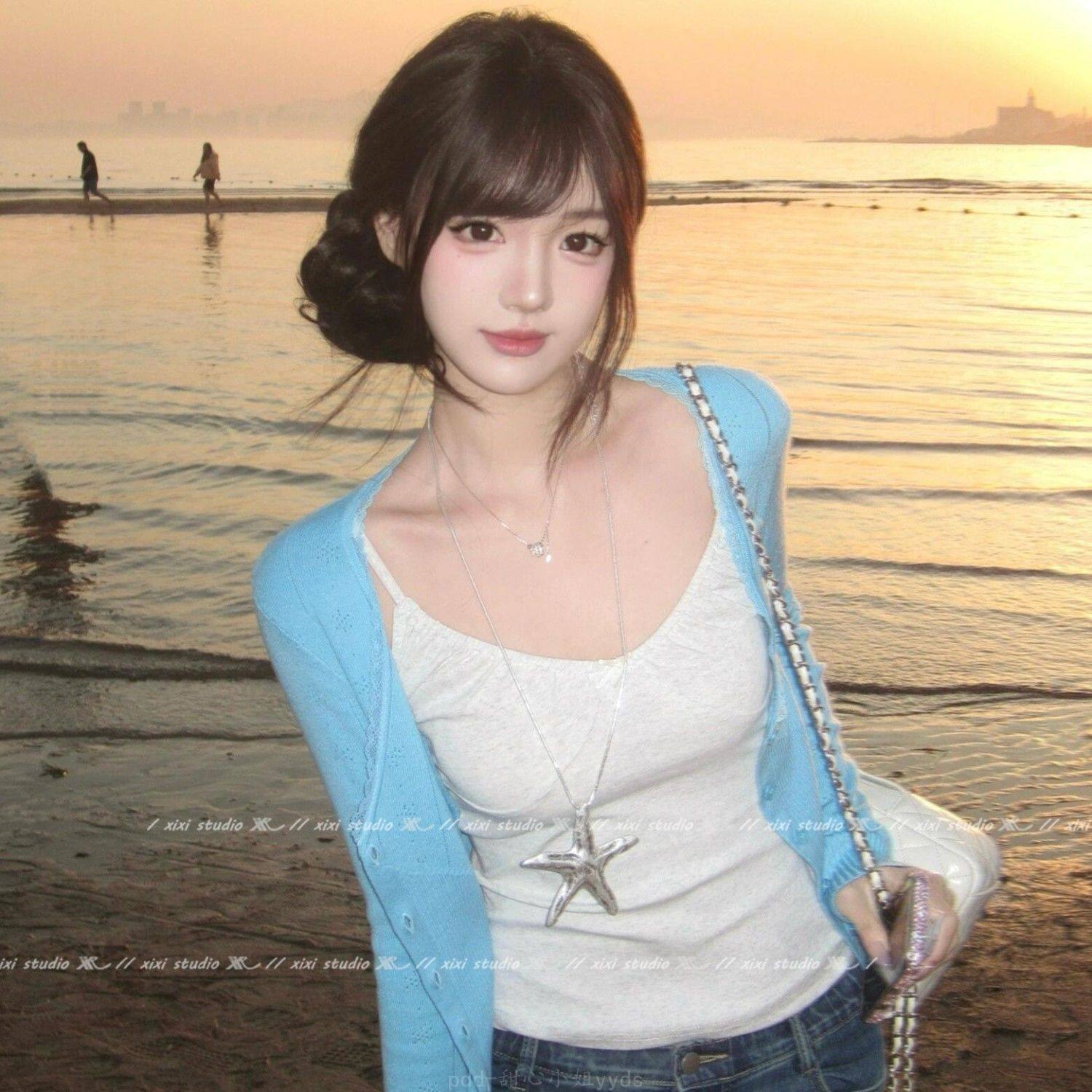 甜辣银色海星吊坠长款项链度假风叠戴夸张颈饰个性配饰新品装饰女,淘宝优惠券,粉丝福利购,淘宝优惠卷