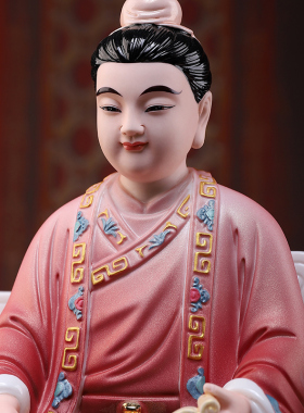 陶瓷常家太爷太奶像四大家族神像