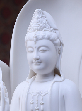 陶瓷观世音菩萨佛像摆件艺术收藏