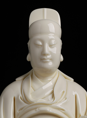 陶瓷文昌帝君像大师张明贵作品