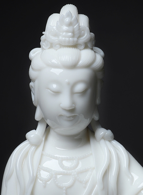 戴玉堂文殊菩萨省级全盛德化白瓷