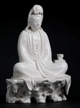 省级大师苏杜村自在观音收藏摆件