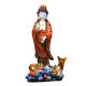 Dai Yutang's extremely colorful ceramics are dedicated to the Guanyin Buddha statue in the South China Sea.