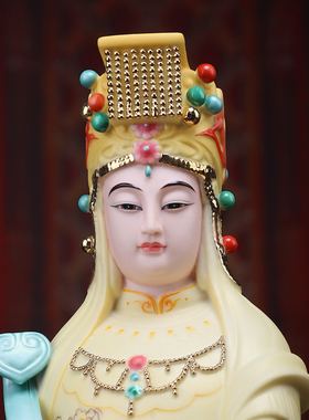 天后妈祖娘娘像家用供奉陶瓷摆件